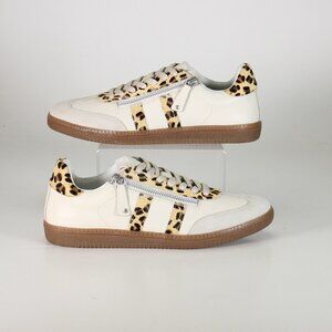 Diba True Genuine Leather Low Profile Leopard Print To Paz Sneaker